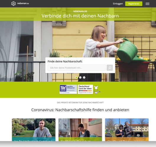 Das Nachbarschafts-Online-Portal nebenan.de
